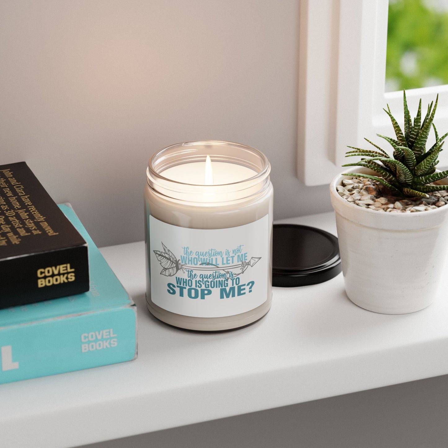 Inspirational Quote Candle "Motivational Home Decor