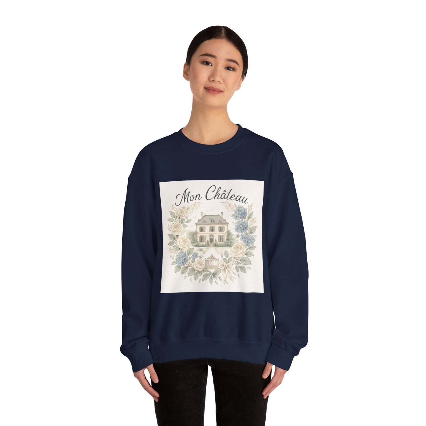 Cozy Floral Crewneck Sweatshirt - Mon Château Design