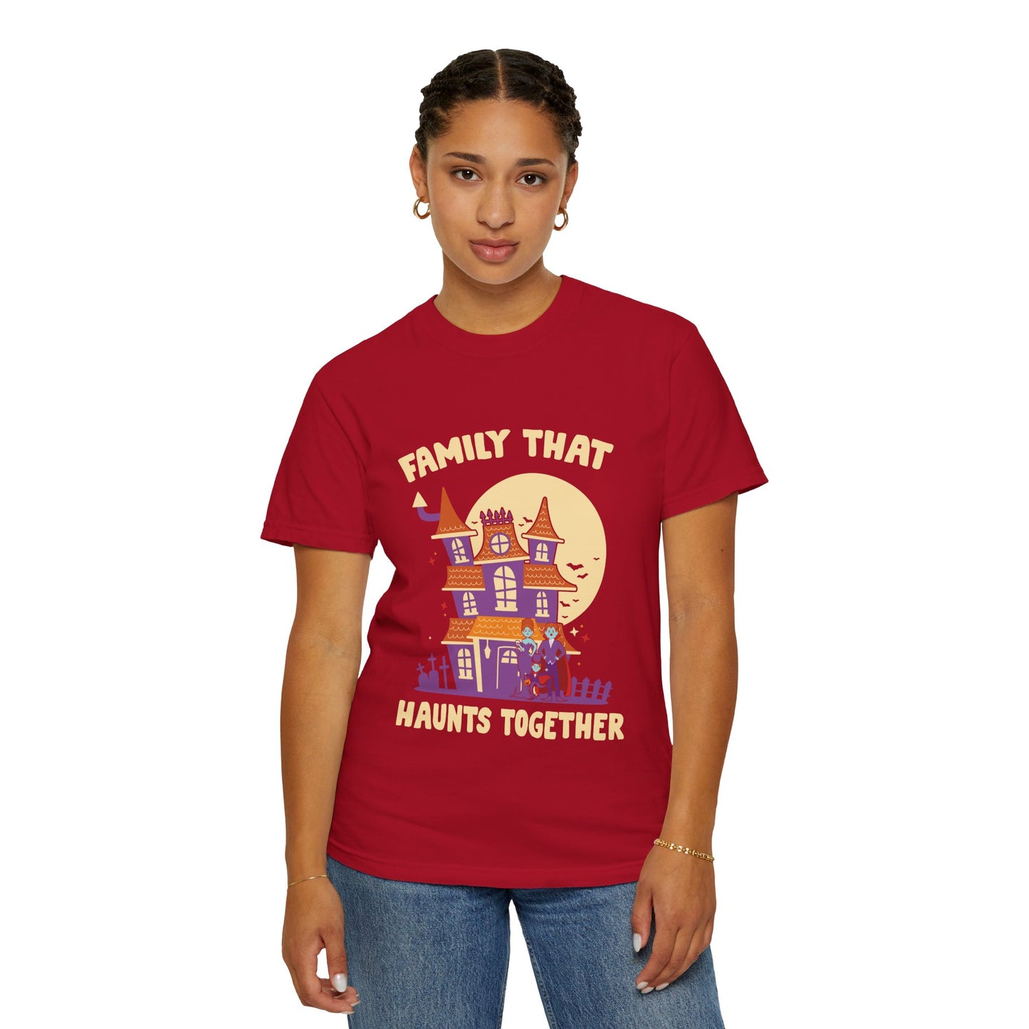 Family That Haunts Together Halloween T-Shirt