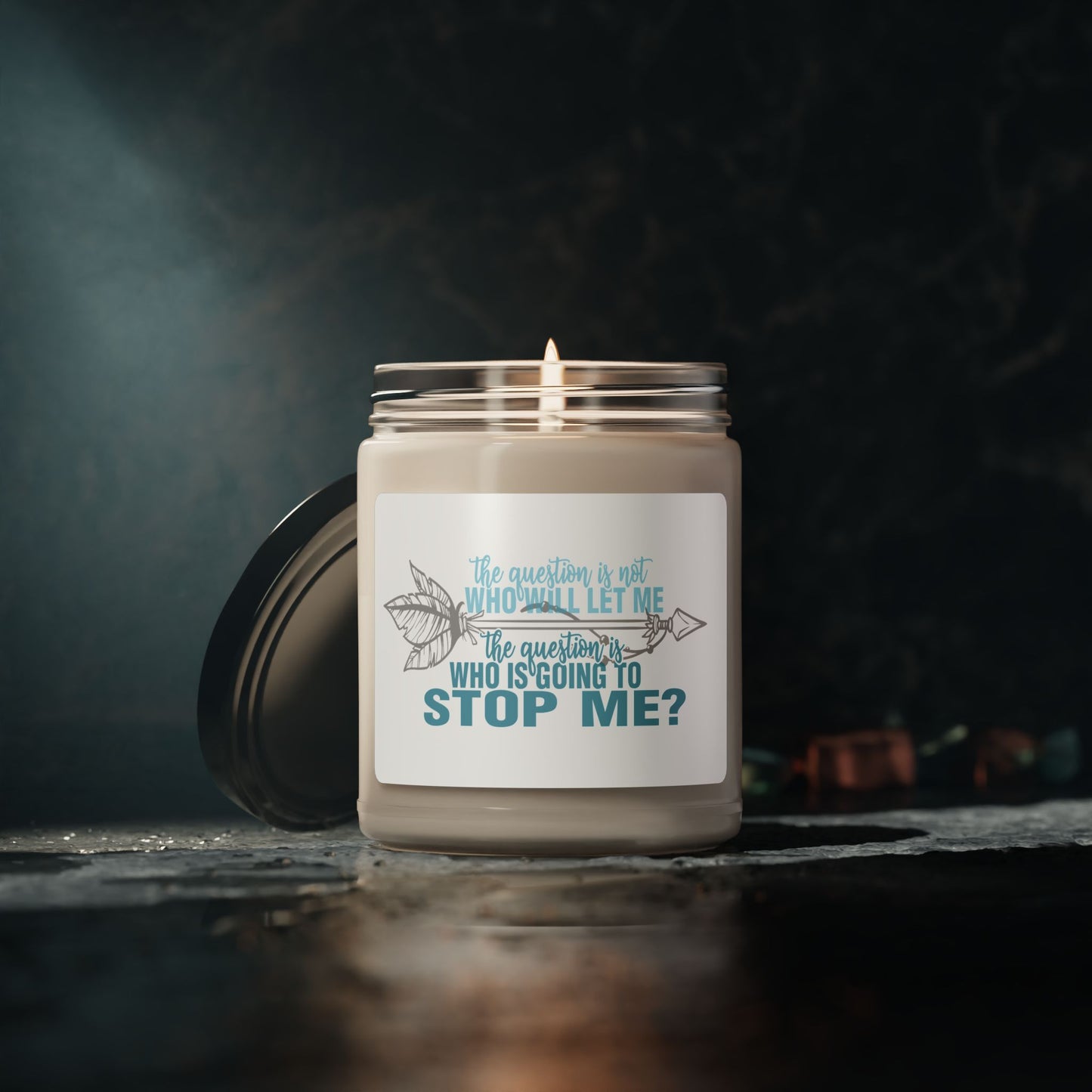 Inspirational Quote Candle "Motivational Home Decor
