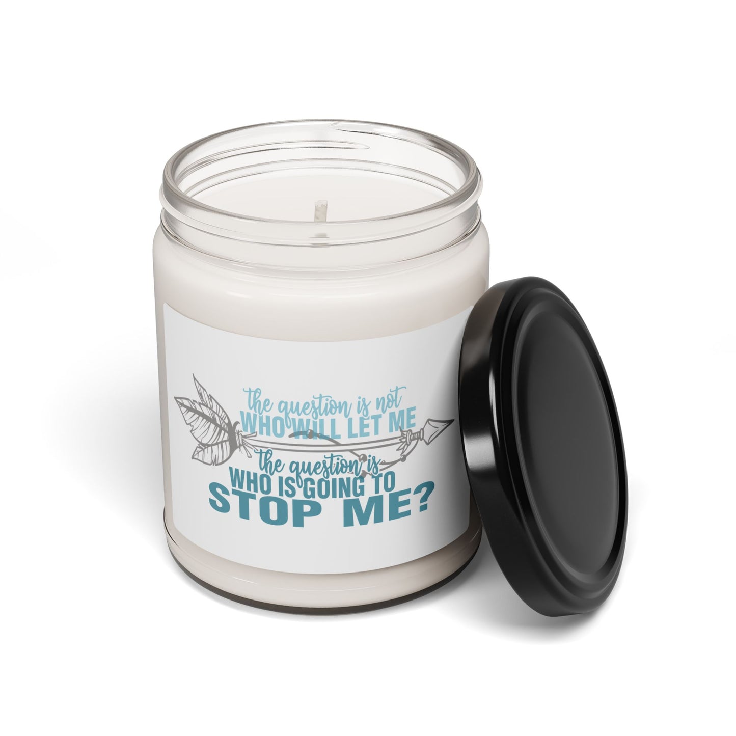 Inspirational Quote Candle "Motivational Home Decor