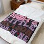 Funny Mom Blanket "Cozy Wine Lover Throw