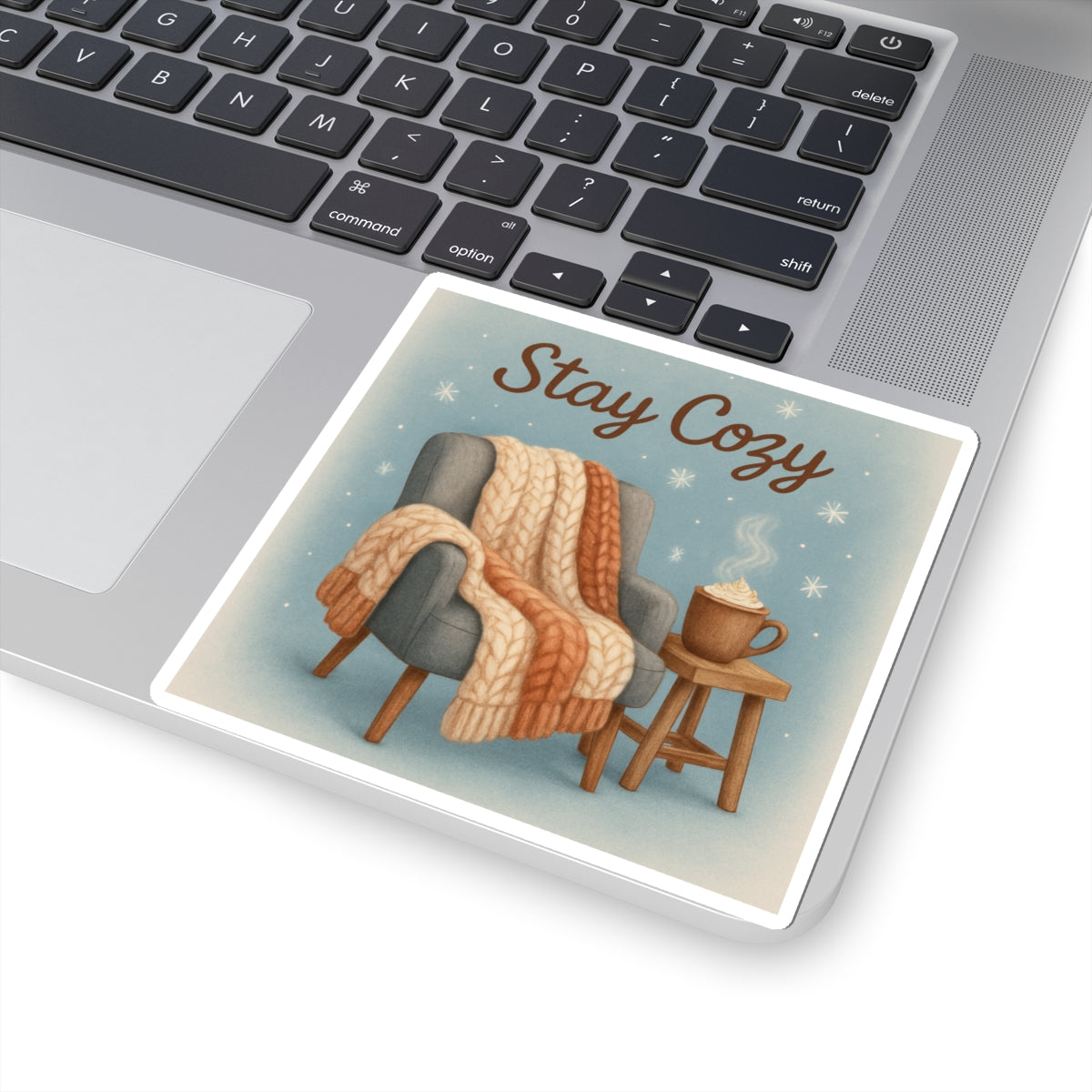 Cozy Winter Kiss-Cut Stickers - Stay Cozy Design
