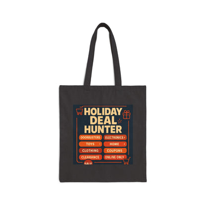 Holiday Deal Hunter Canvas Tote Bag