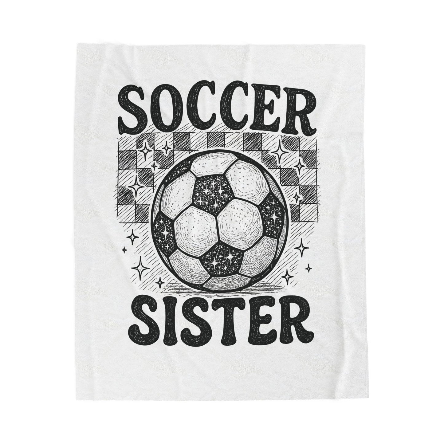 Soccer Sister Blanket, Cozy Sports Gift for family