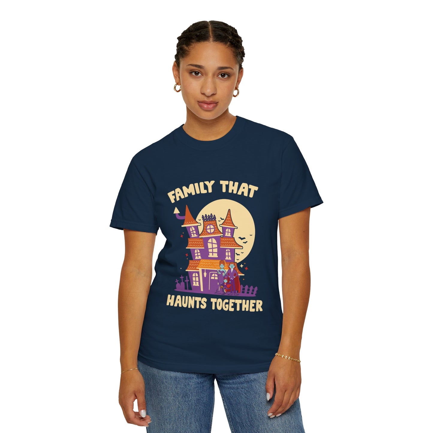 Family That Haunts Together Halloween T-Shirt