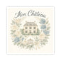 Charming Mon Château Kiss-Cut Stickers - Elegant Floral Design for Home Decor & Gifts