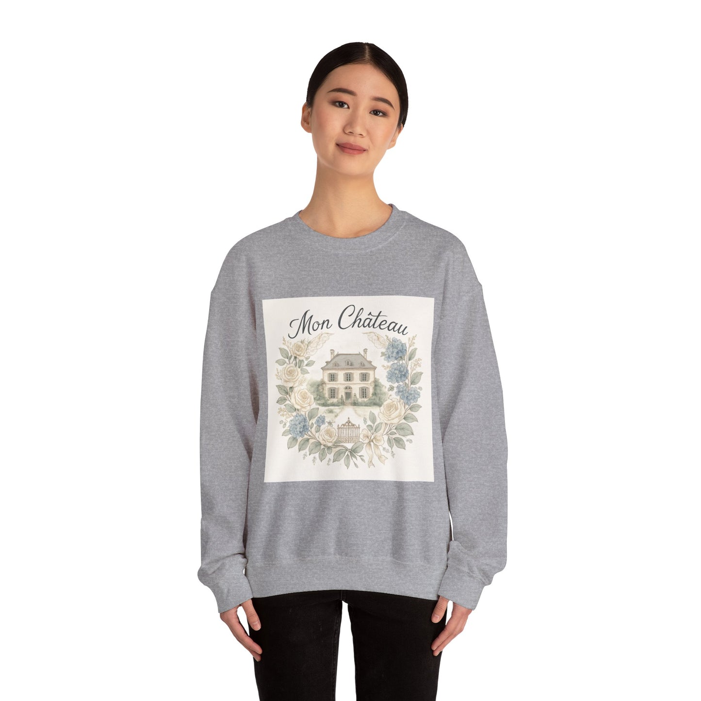 Cozy Floral Crewneck Sweatshirt - Mon Château Design