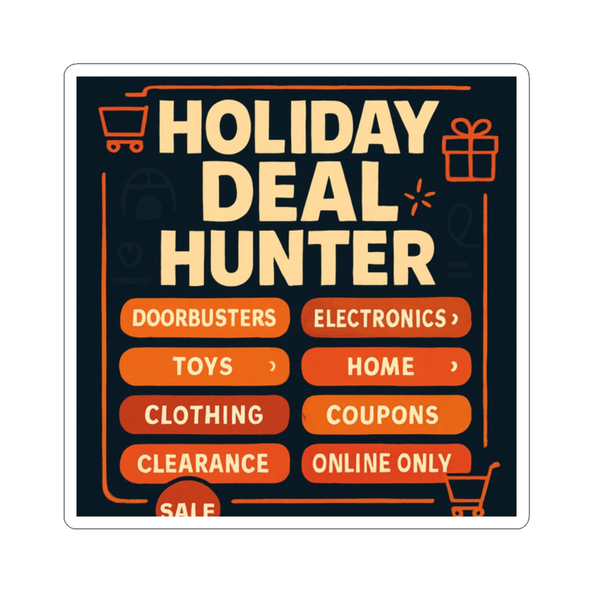 Holiday Deal Hunter Stickers