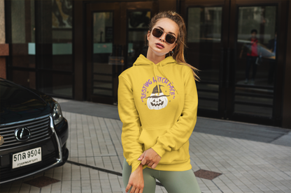 Hoodie - Resting Witch Face Halloween Design