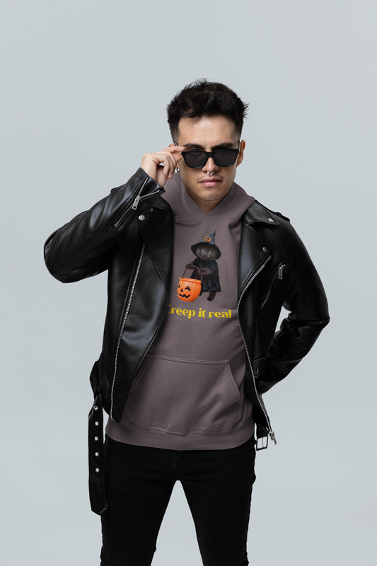 Halloween Hoodie Sweatshirt - Creep it Real Design