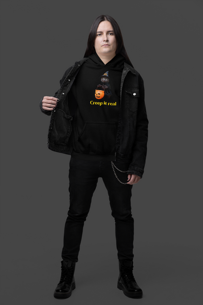 Halloween Hoodie Sweatshirt - Creep it Real Design