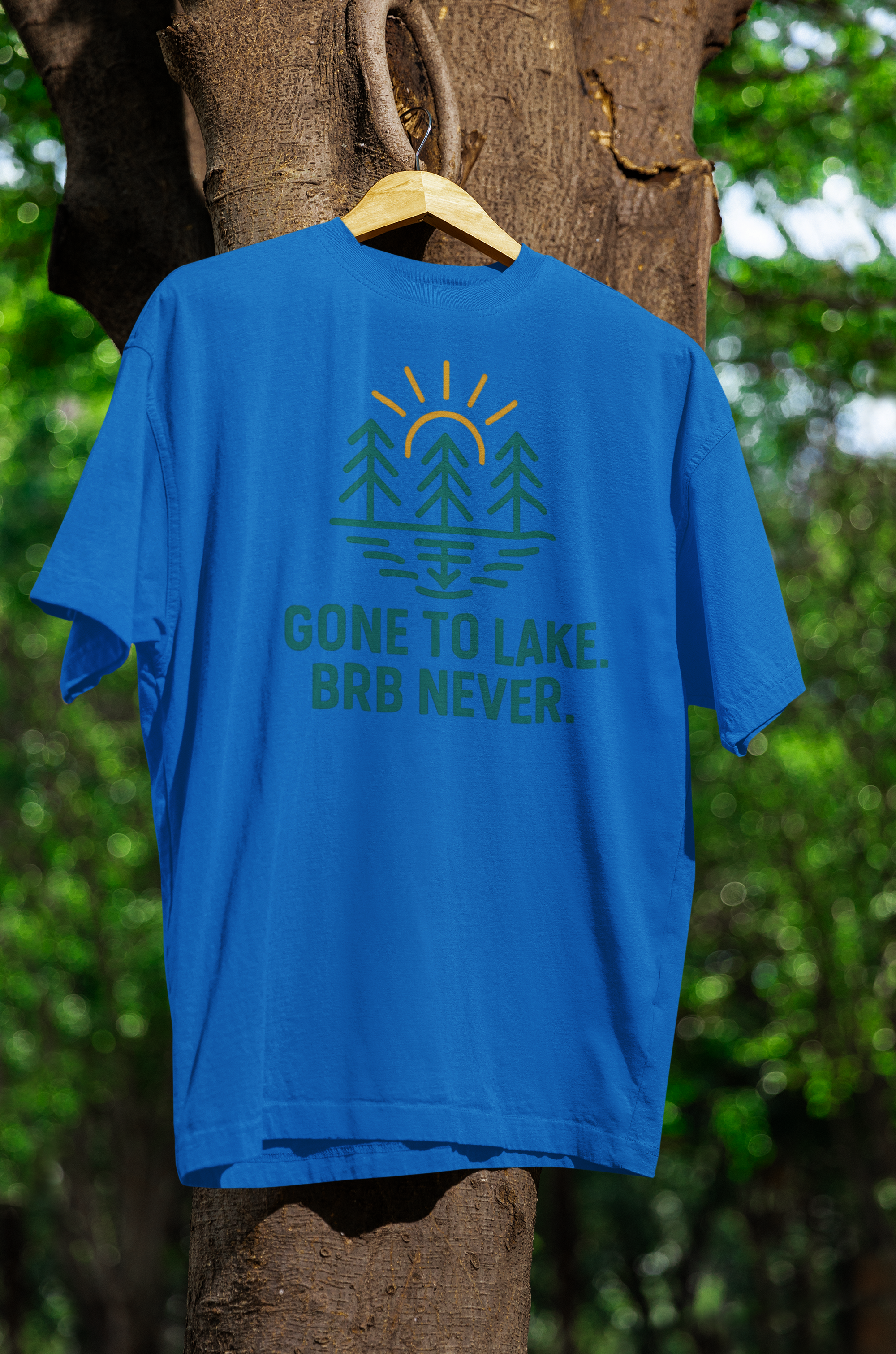 "Gone to Lake. BRB Never."