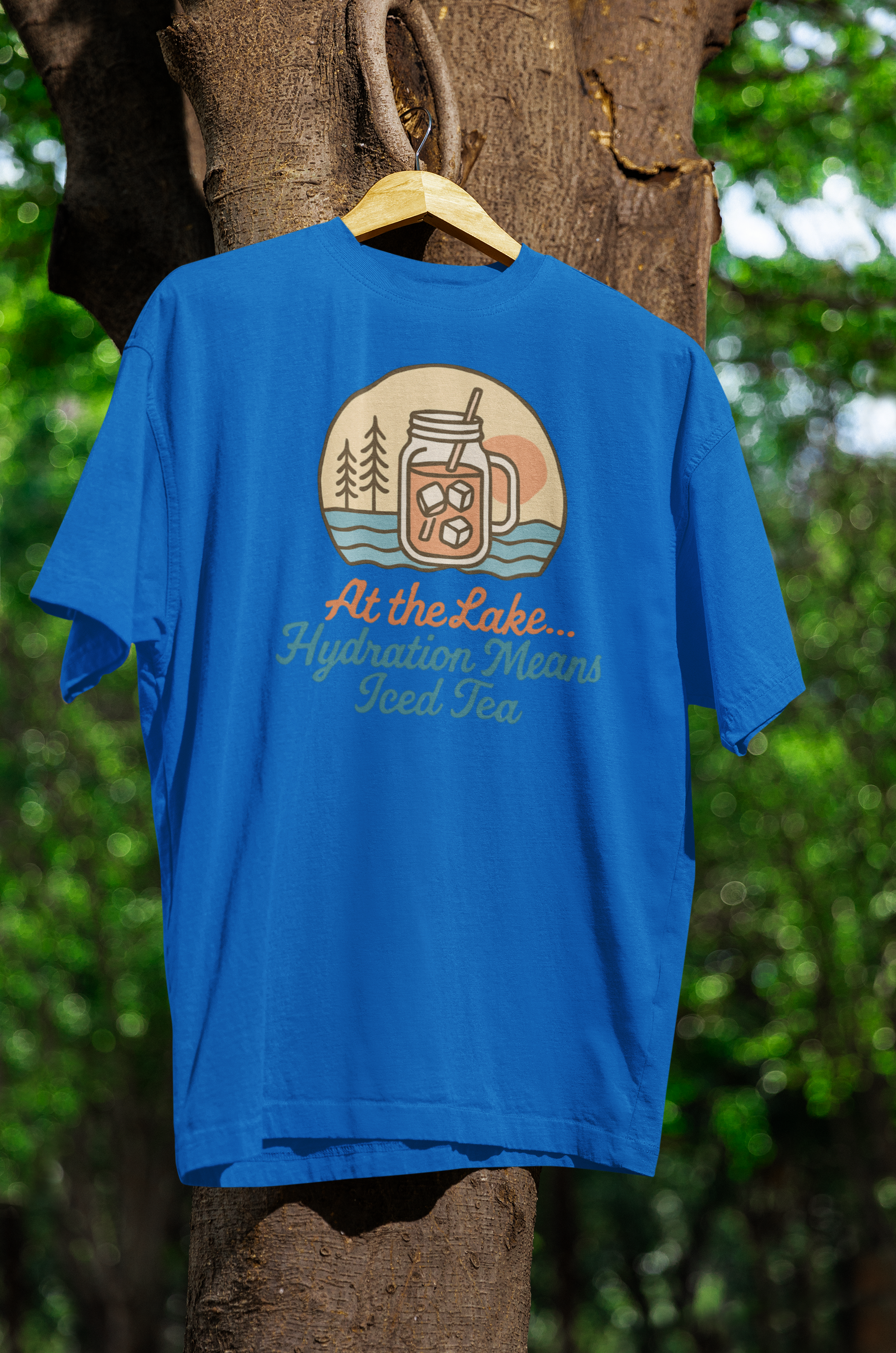 "At the Lake... Hydration Means Iced Tea"