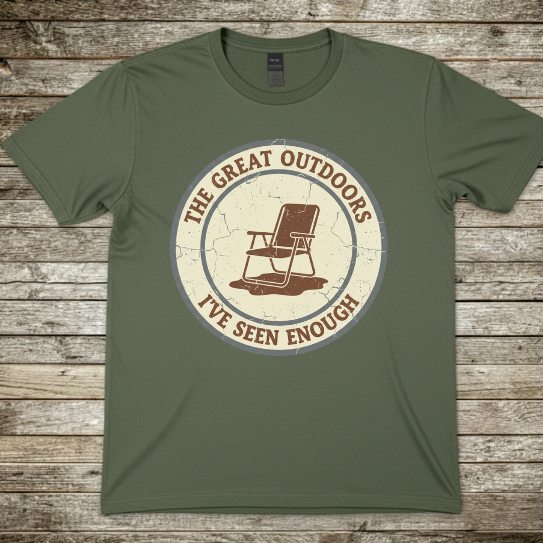 Printify T-Shirt Military Green / S The Great Outdoors T-Shirt The Great Outdoors T-Shirt