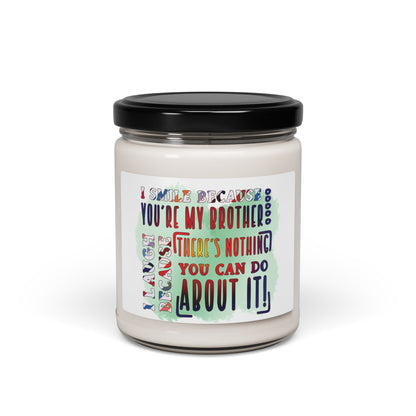 Brother Funny Quote Candle