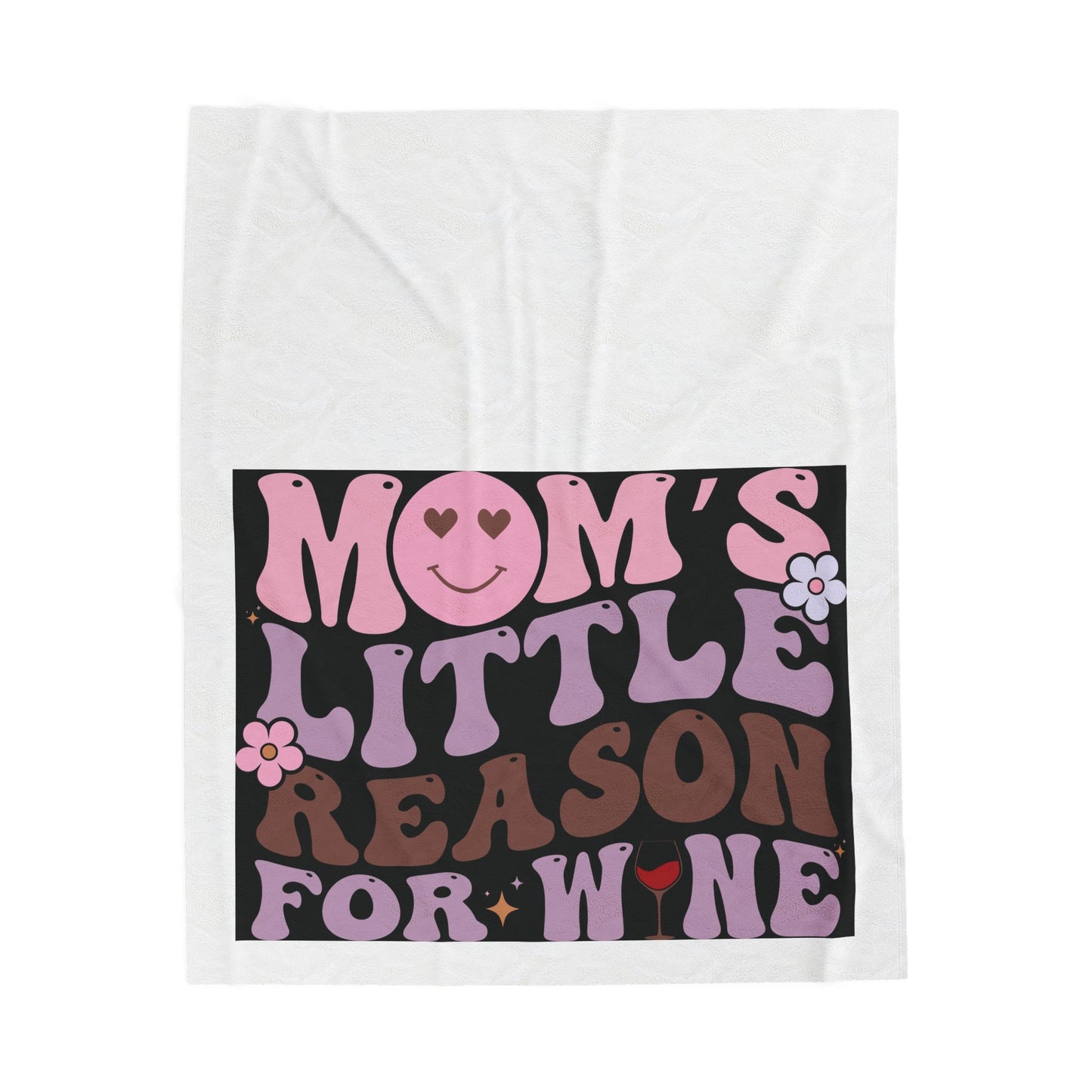 Funny Mom Blanket "Cozy Wine Lover Throw