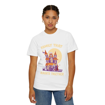Family That Haunts Together Halloween T-Shirt