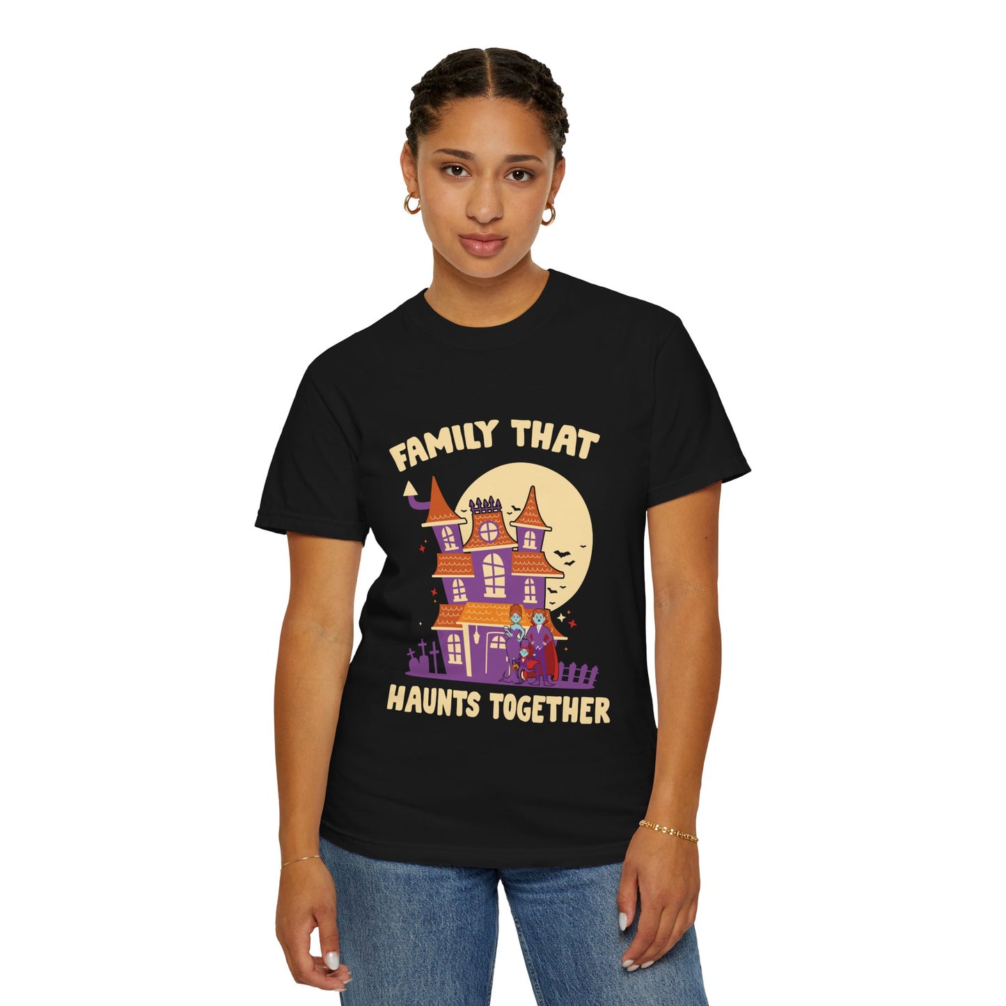 Family That Haunts Together Halloween T-Shirt