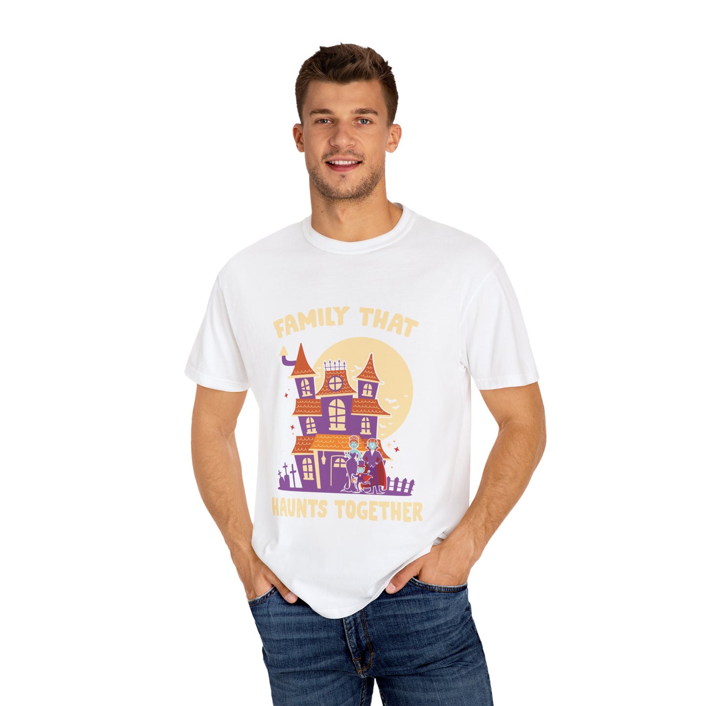 Family That Haunts Together Halloween T-Shirt