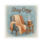 Cozy Winter Kiss-Cut Stickers - Stay Cozy Design