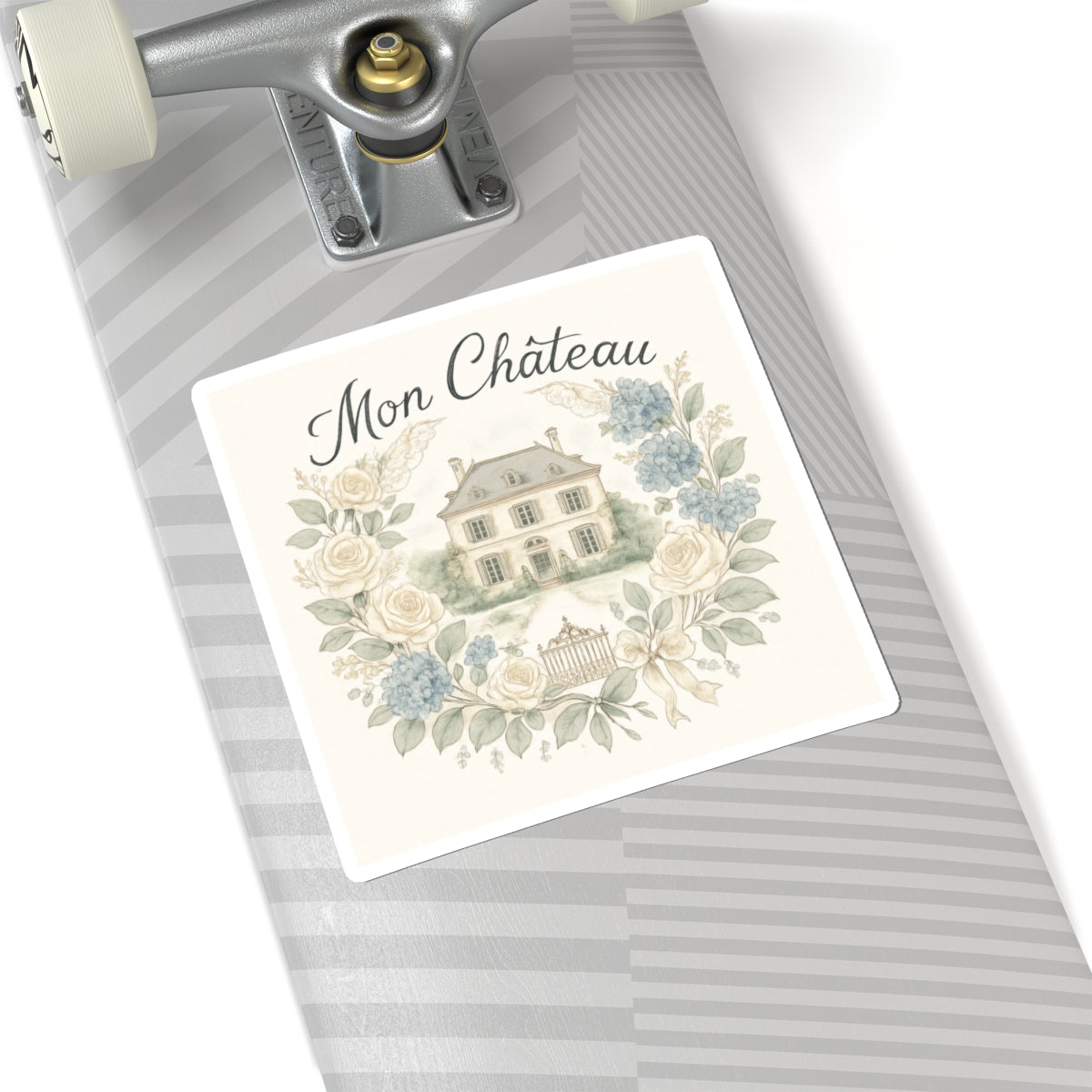 Charming Mon Château Kiss-Cut Stickers - Elegant Floral Design for Home Decor & Gifts