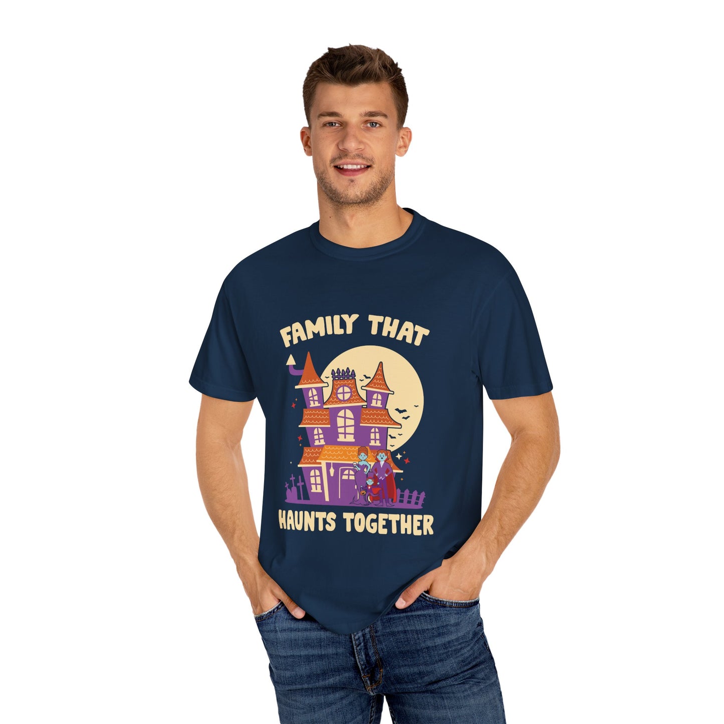 Family That Haunts Together Halloween T-Shirt