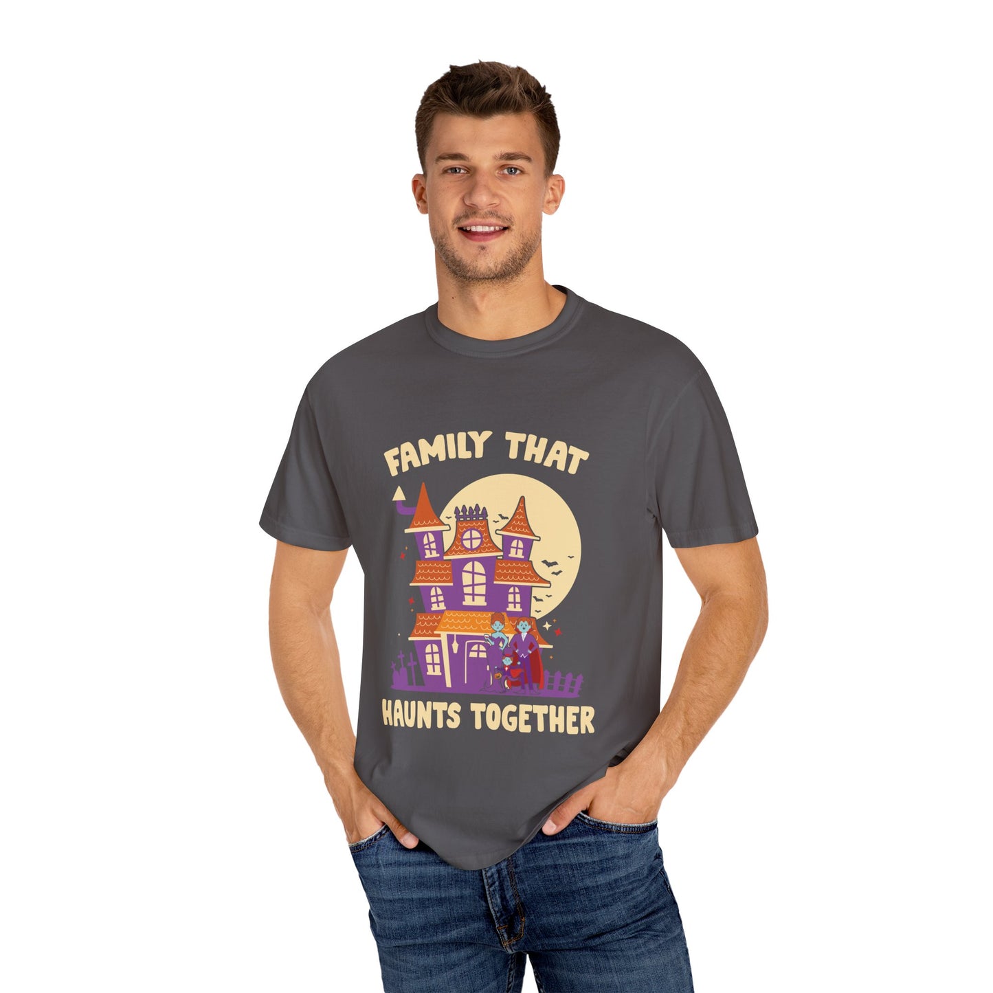 Family That Haunts Together Halloween T-Shirt