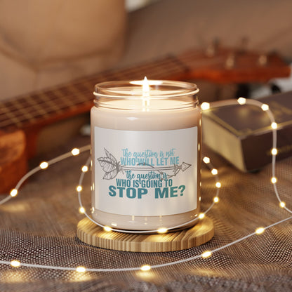 Inspirational Quote Candle "Motivational Home Decor