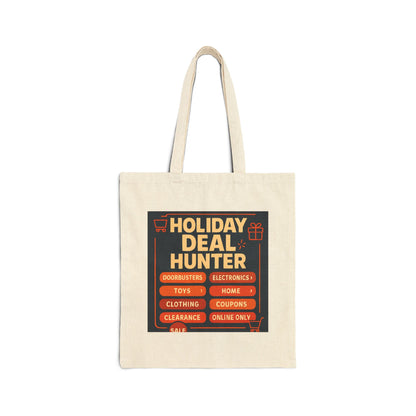 Holiday Deal Hunter Canvas Tote Bag
