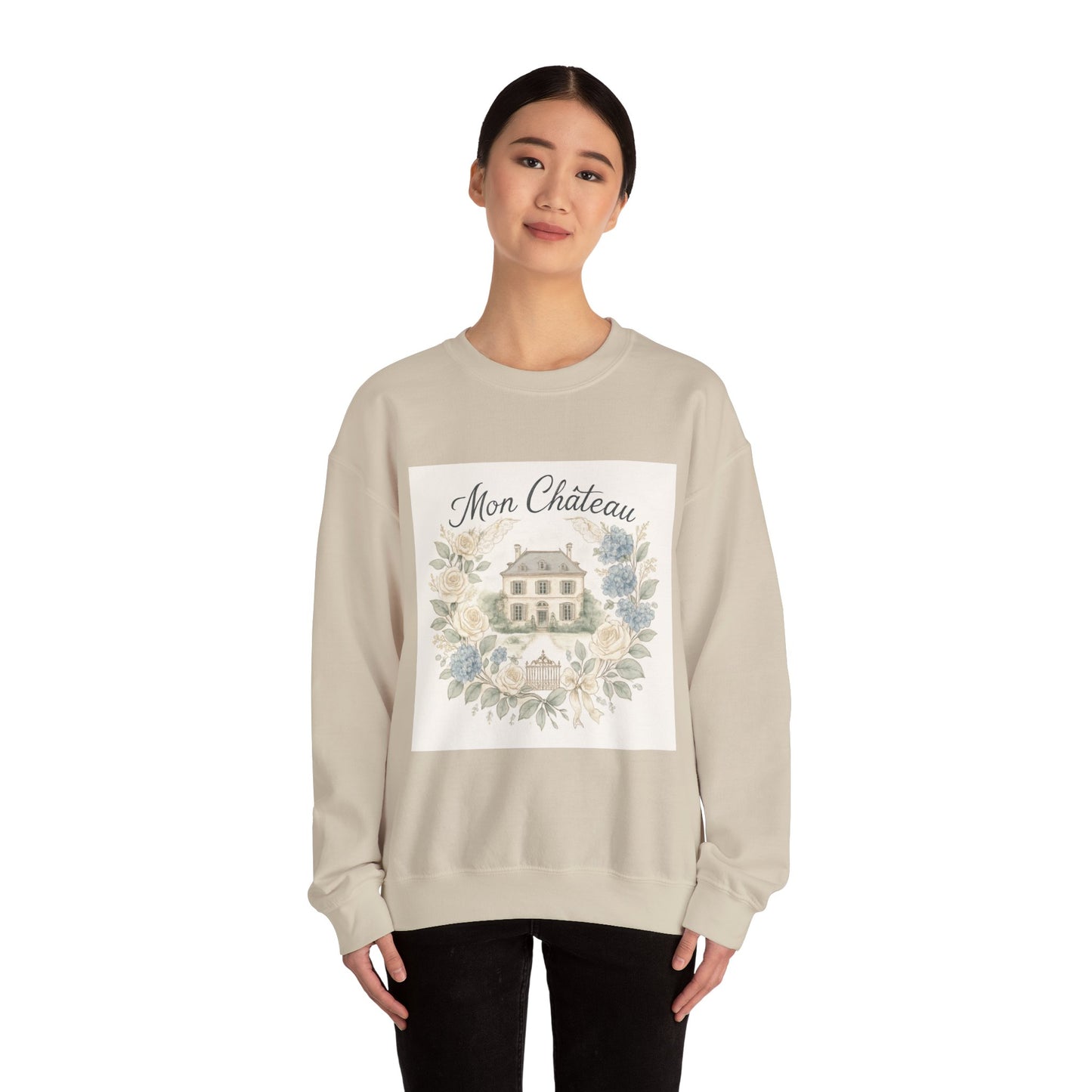 Cozy Floral Crewneck Sweatshirt - Mon Château Design