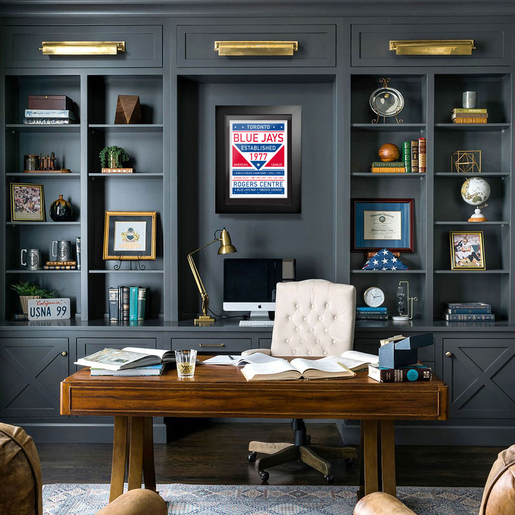 Toronto Blue Jays 12x16 Dual Tone Framed Artwork