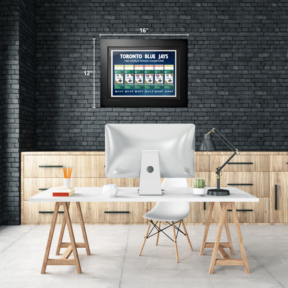 Toronto Blue Jays Ticket to History 12x16 Frame 1993