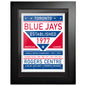 Toronto Blue Jays 12x16 Dual Tone Framed Artwork