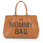 Vintage Leather-Look Brown Mommy Bag