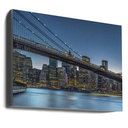 Wall art New York - Blue Hour over Manhattan