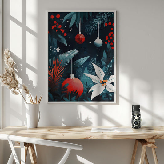 Wall art Christmas Evening Canvas Print