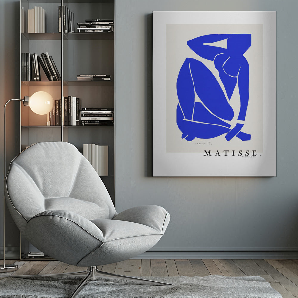Wall art Nudo Blu III 1952 Boarder