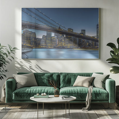 Wall art New York - Blue Hour over Manhattan