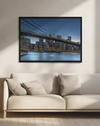 Wall art New York - Blue Hour over Manhattan