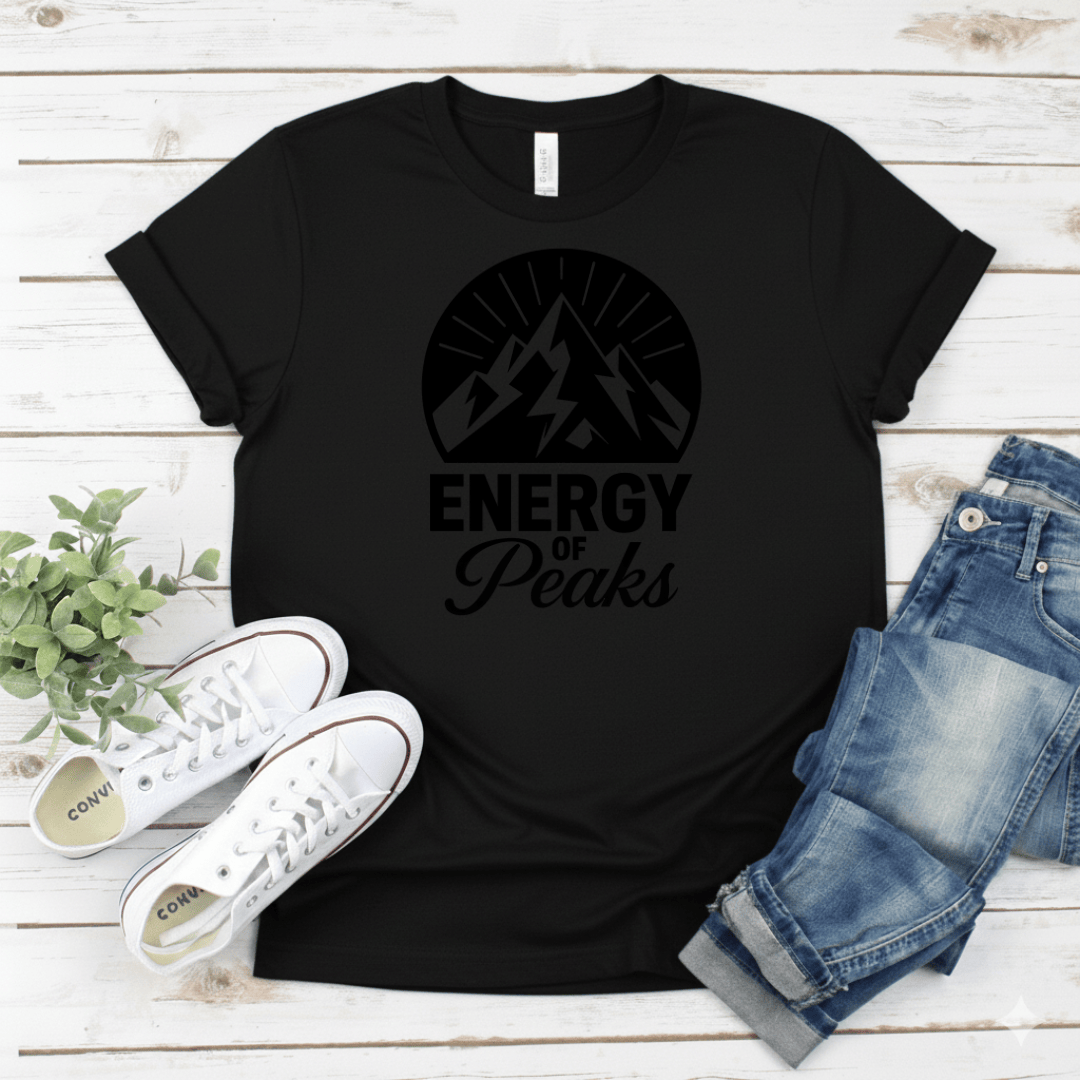 Printify T-Shirt Black / S Energy of Peaks Energy of Peaks