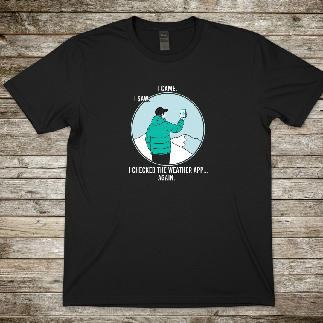 Printify T-Shirt Black / S I came I Saw T-Shirt I came I Saw T-Shirt