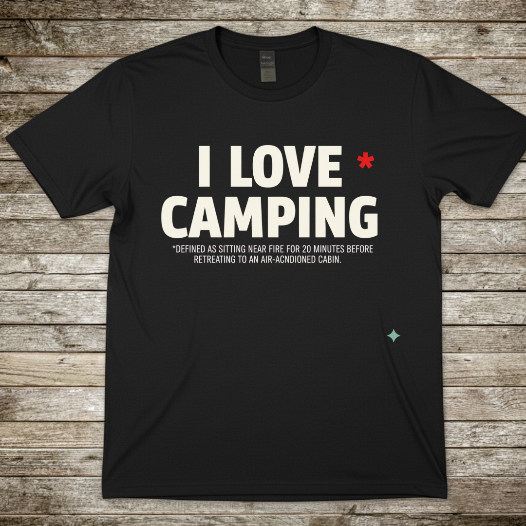 Printify T-Shirt Black / S I Love Camping T-Shirt I Love Camping T-Shirt