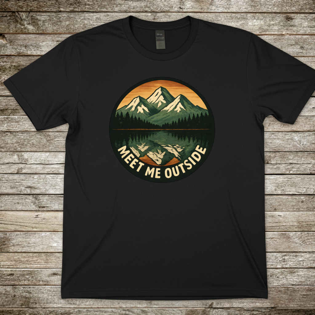 Printify T-Shirt Black / S Meet Me Outside T-Shirt Meet Me Outside T-Shirt
