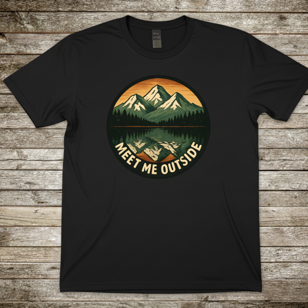 Printify T-Shirt Black / S Meet Me Outside T-Shirt Meet Me Outside T-Shirt