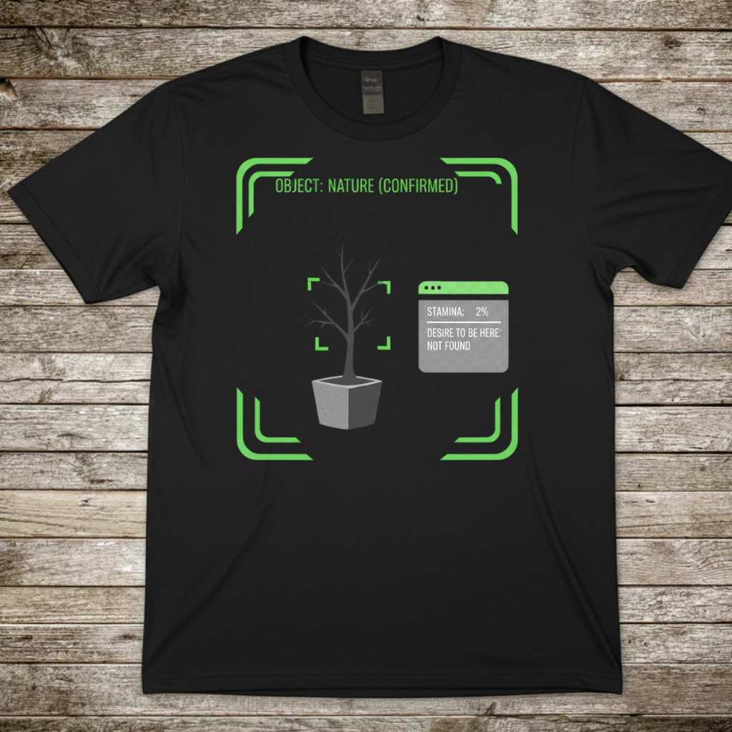 Printify T-Shirt Black / S Nature Confirmed T-Shirt Nature Confirmed T-Shirt