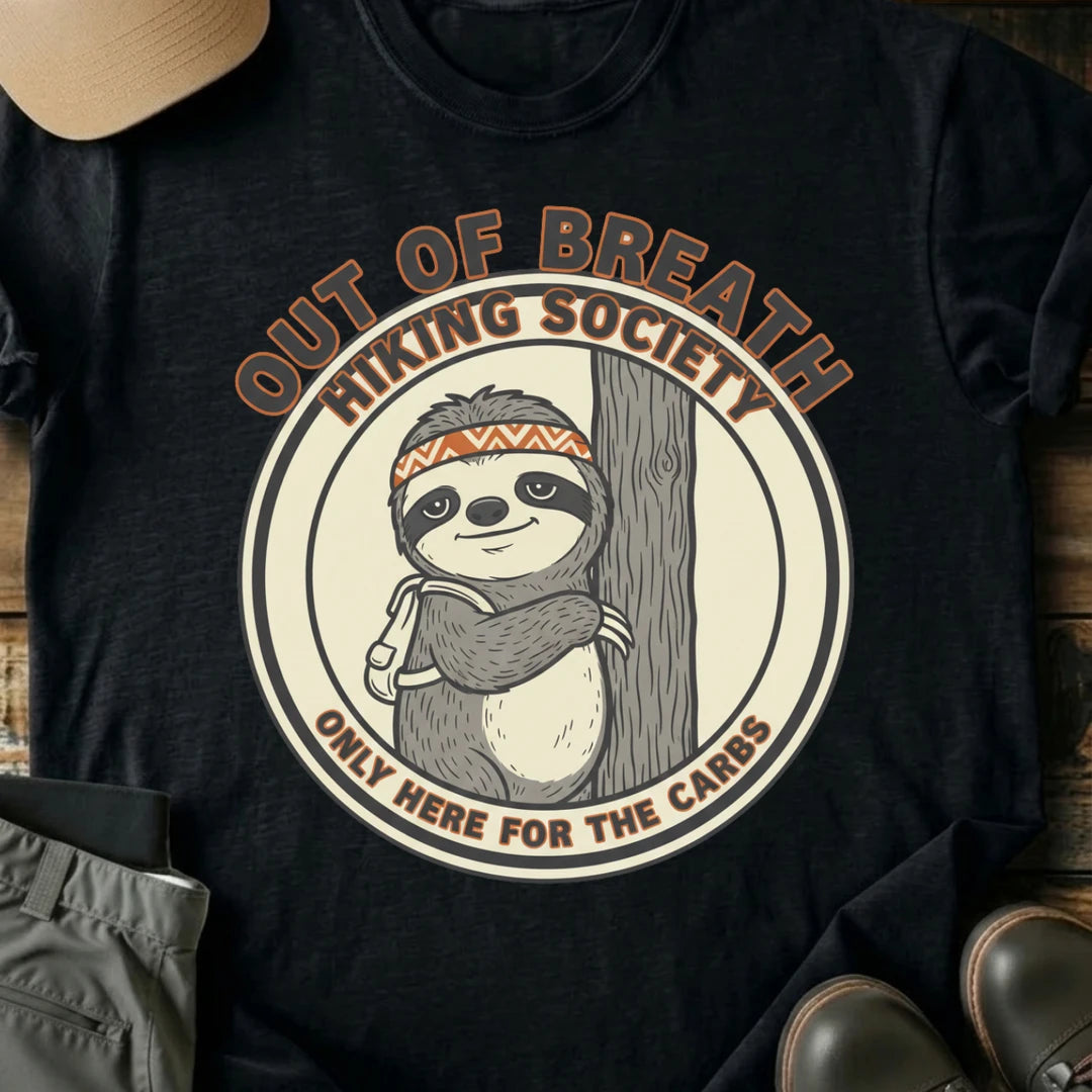 Printify T-Shirt Black / S Out of Breath T-Shirt Out of Breath T-Shirt