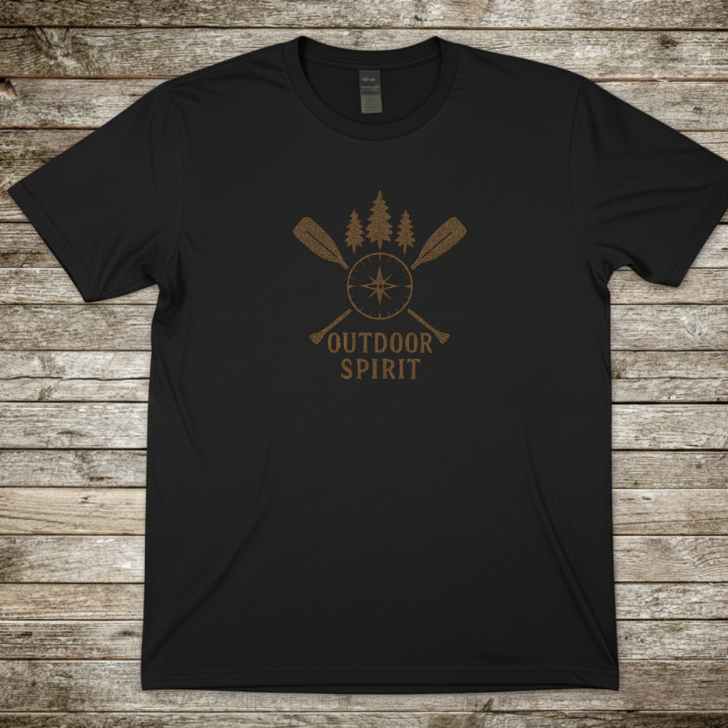 Printify T-Shirt Black / S Outdoor Spirit T-Shirt Outdoor Spirit T-Shirt