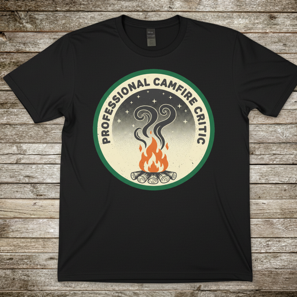 Printify T-Shirt Black / S Professional Campfire Critic Professional Campfire Critic