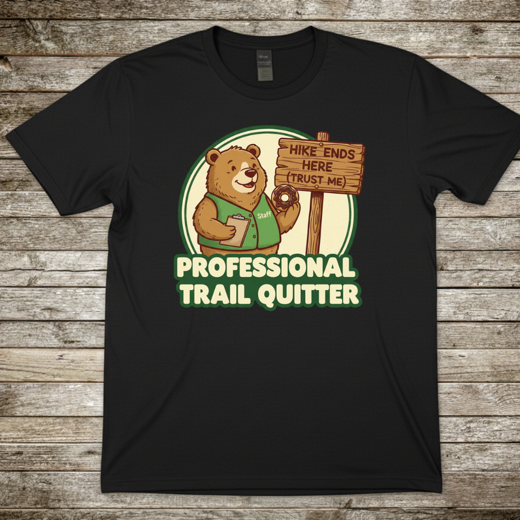 Printify T-Shirt Black / S Professional Trail Quitter T-Shirt Professional Trail Quitter T-Shirt